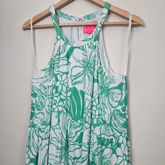 Lilly Pulitzer Beccalyn Halter Maxi Dress Size M Spearmint Green NEW NWT - Picture 6 of 14